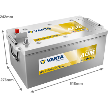 VARTA ProMotive AGM A1 12V 210Ah 1200A (EN)
