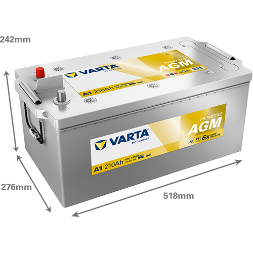 VARTA ProMotive AGM A1 12V 210Ah 1200A (EN)