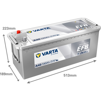 VARTA ProMotive EFB A40 12V 140Ah 800A (EN)