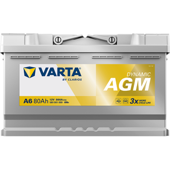 VARTA Dynamic AGM A6 12V 80Ah 800A (EN)