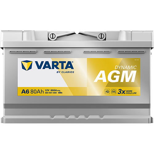 VARTA Dynamic AGM A6 12V 80Ah 800A (EN)