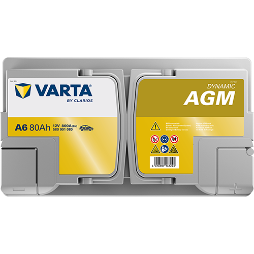 VARTA Dynamic AGM A6 12V 80Ah 800A (EN)
