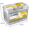 VARTA Dynamic AGM A7 12V 70Ah 760A (EN)