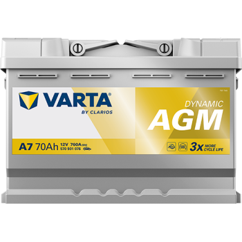 VARTA Dynamic AGM A7 12V 70Ah 760A (EN)