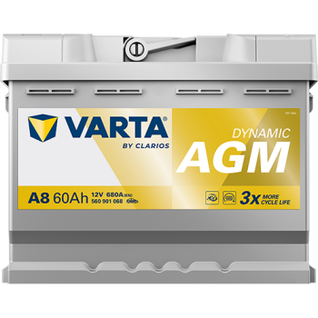 VARTA Dynamic AGM A8 12V 60Ah 680A (EN)