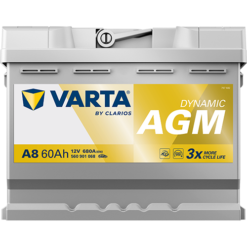 VARTA Dynamic AGM A8 12V 60Ah 680A (EN)