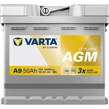 VARTA Dynamic AGM A9 12V 50Ah 540A (EN)