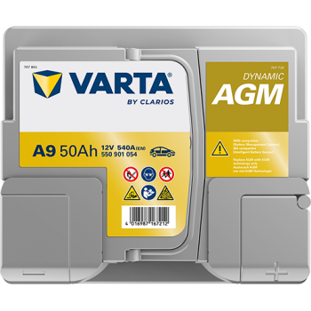 VARTA Dynamic AGM A9 12V 50Ah 540A (EN)