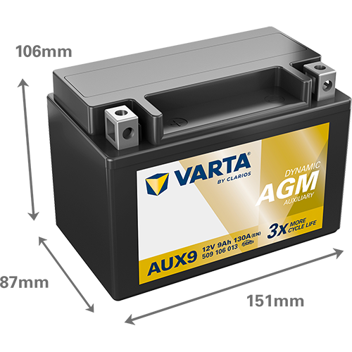 VARTA Dynamic AUX AUX9 12V 9Ah 130A (EN)