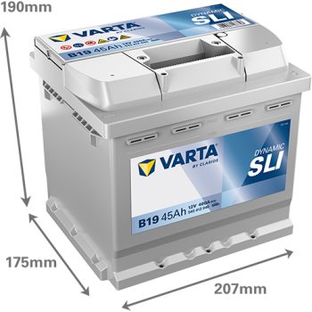 VARTA Dynamic SLI B19 12V 45Ah 400A (EN)