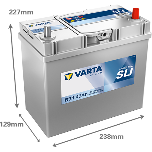 VARTA Dynamic SLI B31 12V 45Ah 330A (EN)