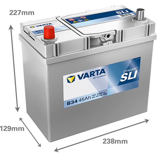 VARTA Dynamic SLI B34 12V 45Ah 330A (EN)