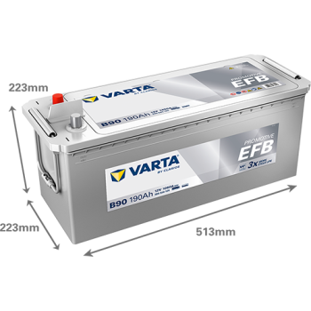 VARTA ProMotive EFB B90 12V 190Ah 1050A (EN)