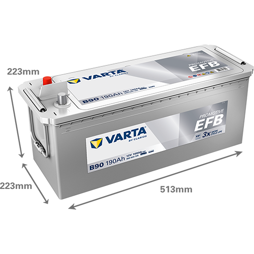 VARTA ProMotive EFB B90 12V 190Ah 1050A (EN)