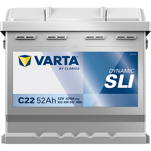 VARTA Dynamic SLI C22 12V 52Ah 470A (EN)