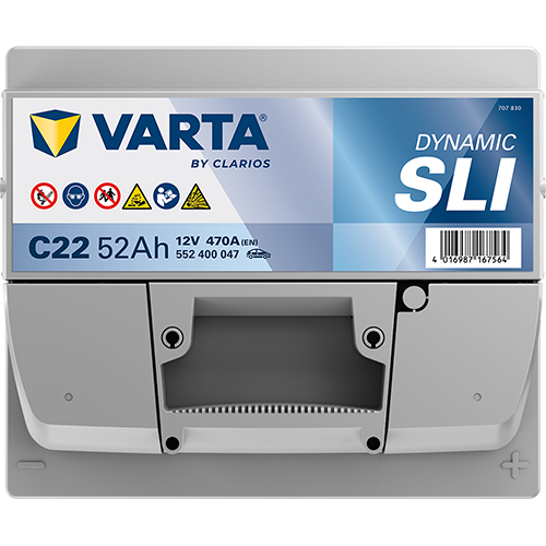 VARTA Dynamic SLI C22 12V 52Ah 470A (EN)
