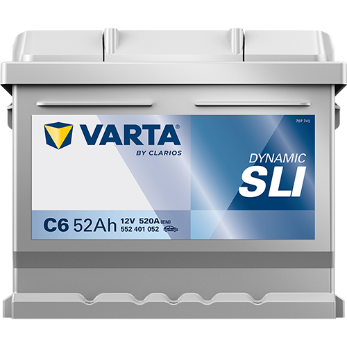 VARTA Dynamic SLI C6 12V 52Ah 520A (EN)