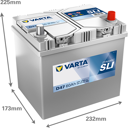 VARTA Dynamic SLI D47 12V 60Ah 540A (EN)