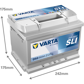 VARTA Dynamic SLI D59 12V 60Ah 540A (EN)