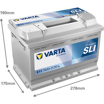 VARTA Dynamic SLI E11 12V 74Ah 680A (EN)