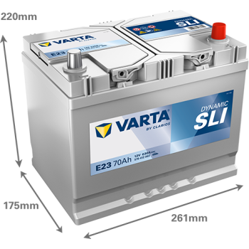 VARTA Dynamic SLI E23 12V 70Ah 630A (EN)