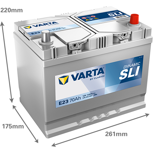 VARTA Dynamic SLI E23 12V 70Ah 630A (EN)