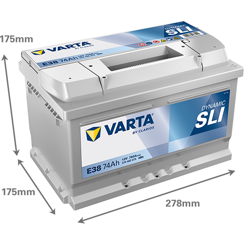 VARTA Dynamic SLI E38 12V 74Ah 750A (EN)