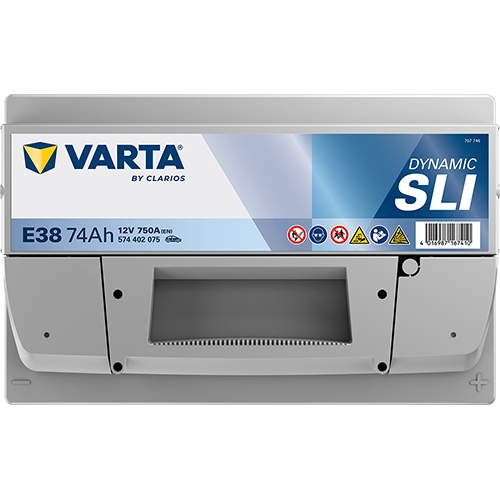 VARTA Dynamic SLI E38 12V 74Ah 750A (EN)