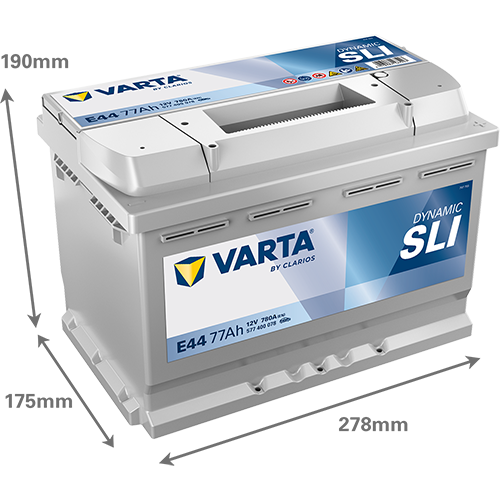 VARTA Dynamic SLI E44 12V 77Ah 780A (EN)