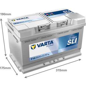 VARTA Dynamic SLI F16 12V 80Ah 740A (EN)