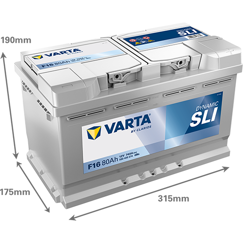 VARTA Dynamic SLI F16 12V 80Ah 740A (EN)
