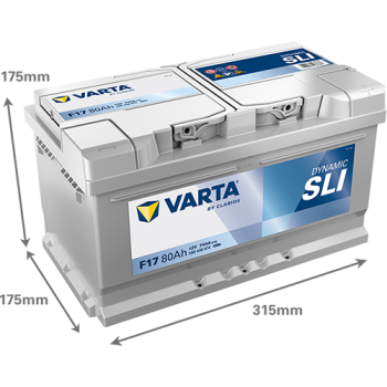 VARTA Dynamic SLI F17 12V 80Ah 740A (EN)