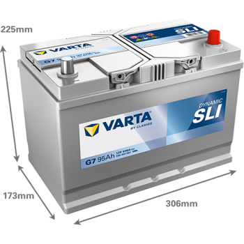 VARTA Dynamic SLI G7 12V 95Ah 830A (EN)