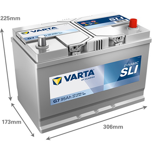 VARTA Dynamic SLI G7 12V 95Ah 830A (EN)