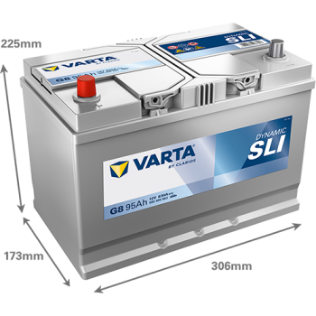 VARTA Dynamic SLI G8 12V 95Ah 830A (EN)