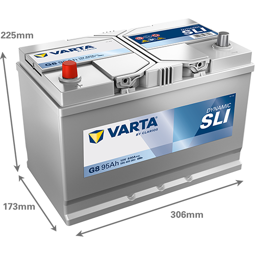 VARTA Dynamic SLI G8 12V 95Ah 830A (EN)