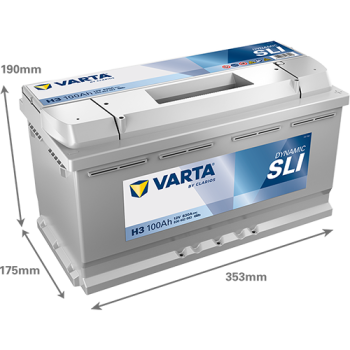 VARTA Dynamic SLI H3 12V 100Ah 830A (EN)