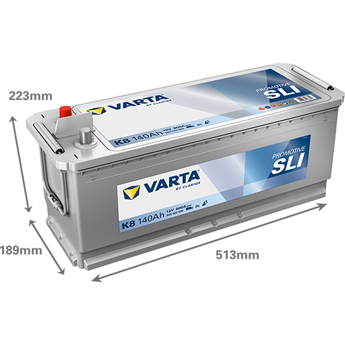 VARTA ProMotive SLI K8 12V 140Ah 800A (EN)