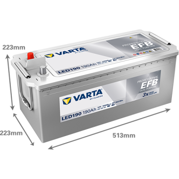 VARTA Professional EFB LED190 12V 190Ah 1050A (EN)