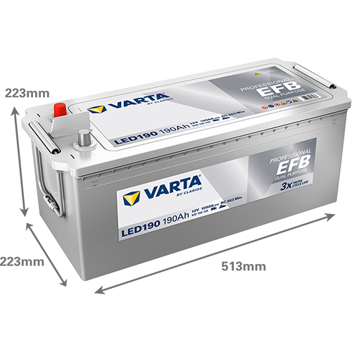 VARTA Professional EFB LED190 12V 190Ah 1050A (EN)