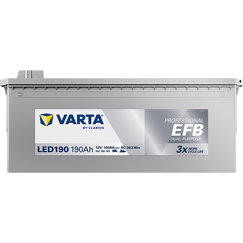 VARTA Professional EFB LED190 12V 190Ah 1050A (EN)