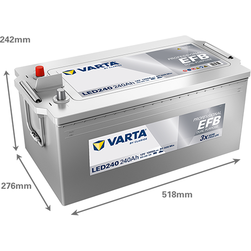VARTA Professional EFB LED240 12V 240Ah 1200A (EN)