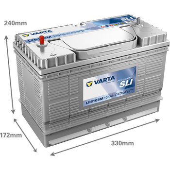 VARTA Professional SLI LFS105M 12V 105Ah 800A (EN)