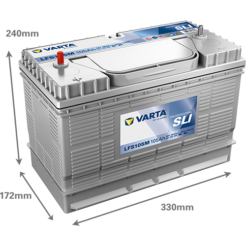 VARTA Professional SLI LFS105M 12V 105Ah 800A (EN)