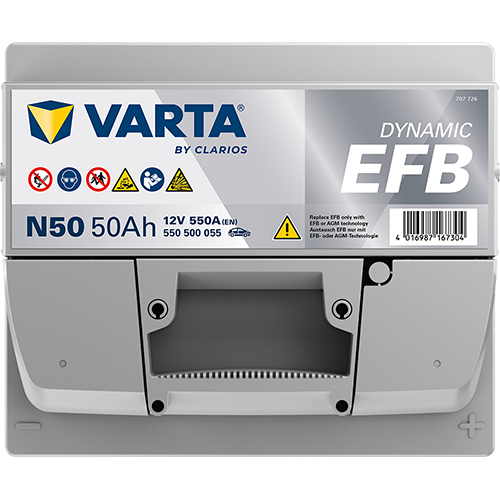 VARTA Dynamic EFB N50 12V 50Ah 550A (EN)