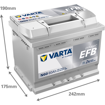 VARTA Dynamic EFB N60 12V 60Ah 640A (EN)
