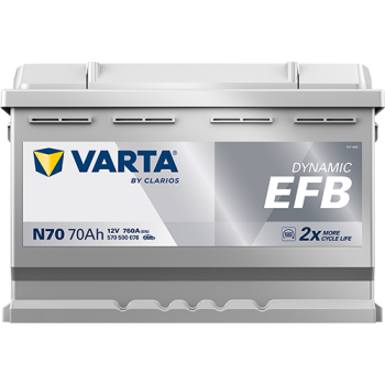 VARTA Dynamic EFB N70 12V 70Ah 760A (EN)