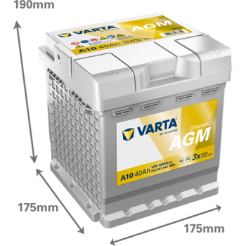 VARTA Dynamic AGM A10 12V 40Ah 420A (EN)