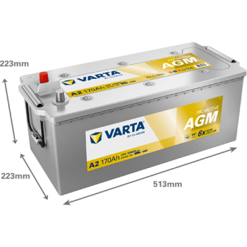 VARTA ProMotive AGM A2 12V 170Ah 1000A (EN)