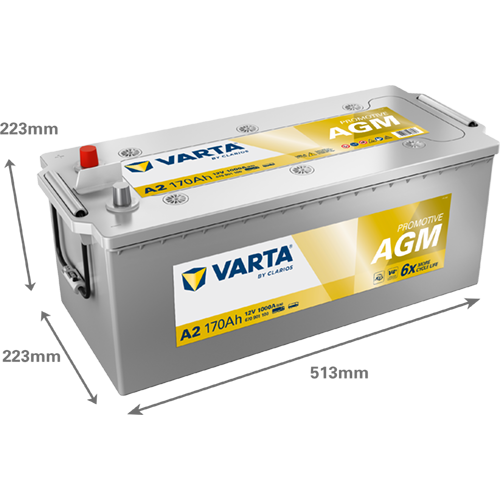 VARTA ProMotive AGM A2 12V 170Ah 1000A (EN)